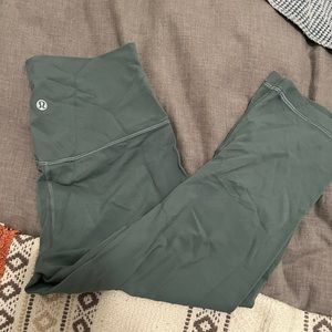 Lululemon capri leggings light greenish-blue